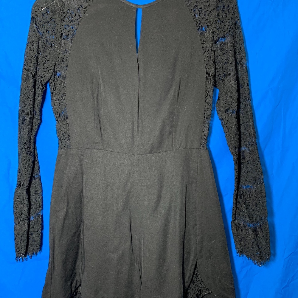 Black Lace Romper